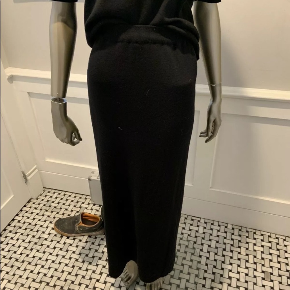 Eileen Fisher Long Maxi Straight Skirt Black M
